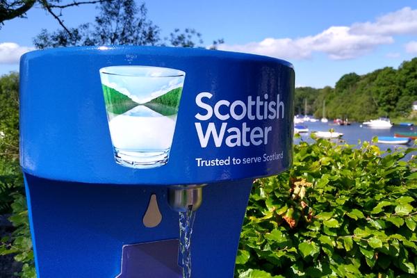 A Scottish Water Top Up Tap at Balmaha, Loch Lomond & The Trossachs National Park