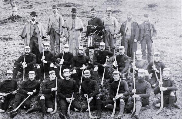 Insh Shinty Team (1892) - Image: Highland Folk Museum, High Life Highland 
