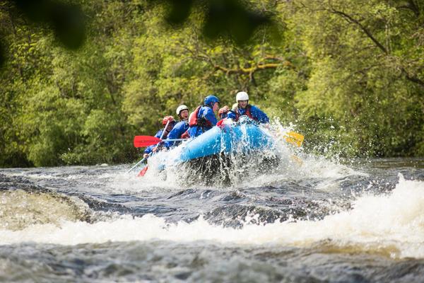 Whtie Water Rafting in Perthshire as part of the 2015 Timex Expedition © Timex/Andrew McCandlish