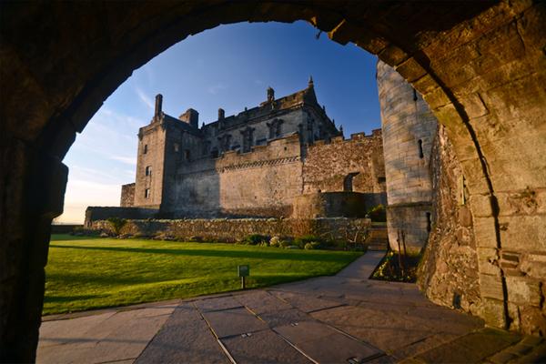Stirling Castle, framed by the arched entrance © Kenny Lam